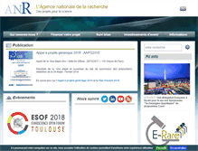Tablet Screenshot of agence-nationale-recherche.fr
